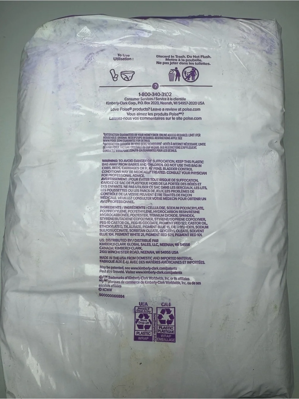 Poise Fresh Protection Moderate Long Pads – 54 Count
